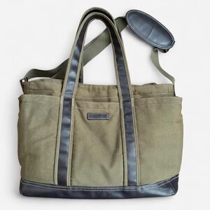 Eddie Bauer Olive Green Canvas Toiletry Bag